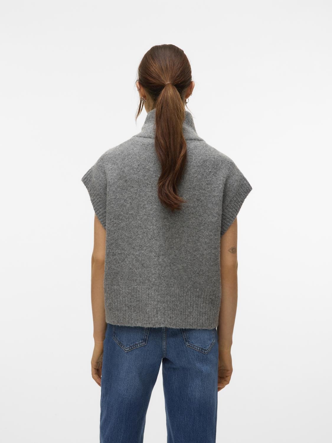 VMBANG Pullover - Medium Grey Melange - VERO MODA & VILA Bergvik